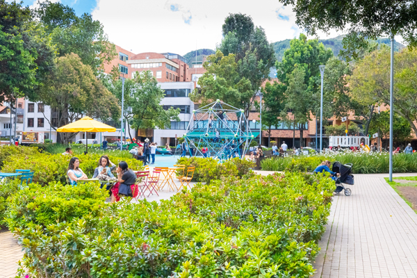 The New Usaquen District in Bogota, Colombia