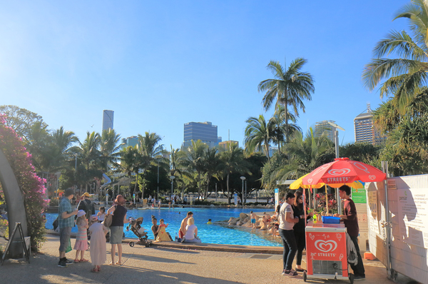 Streets beach in Southbank Brisbane, Australia