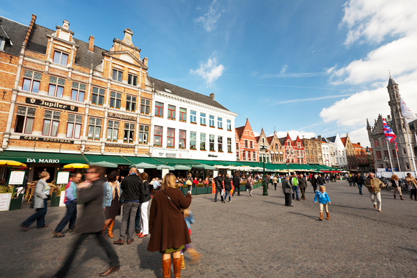 The Main Square of Bruge, Belgium