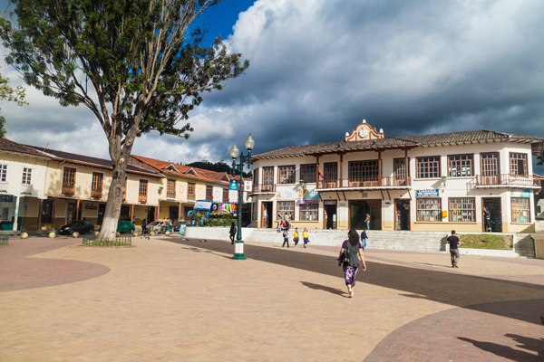 Plaza de la Independencia in Loja, Ecuador