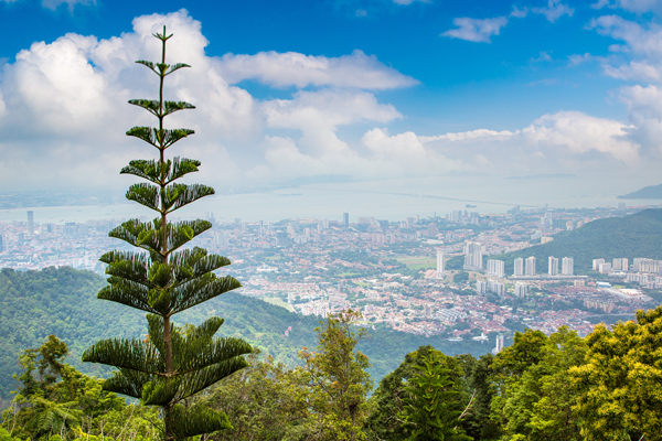 View of George Town, Penang, Malaysia