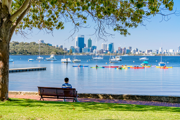 Matilda Bay in Perth, Australia