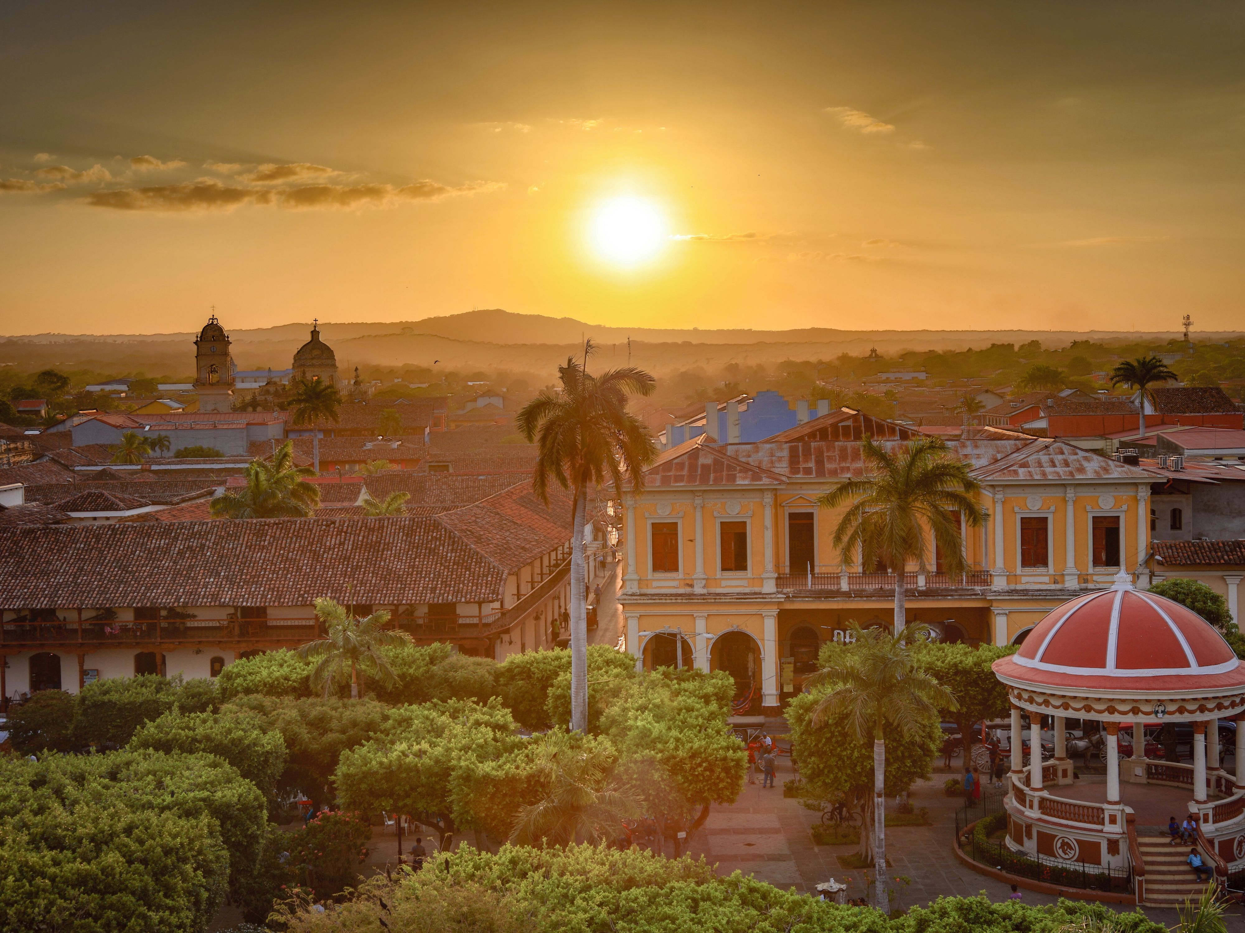 Sunset over Granada, Nicaragua