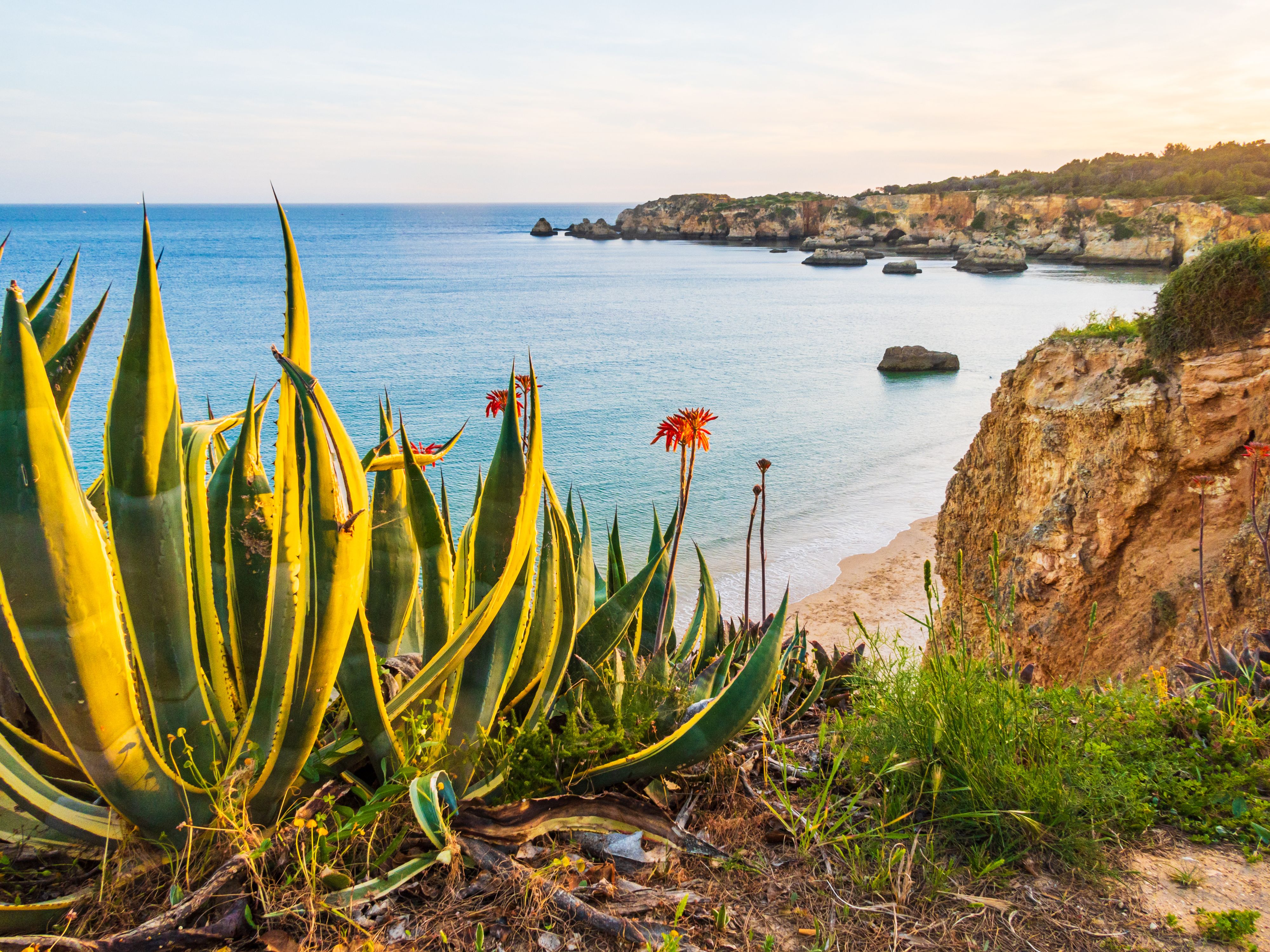 Praia Do Alemão Overlooked near Portimão, Portugal