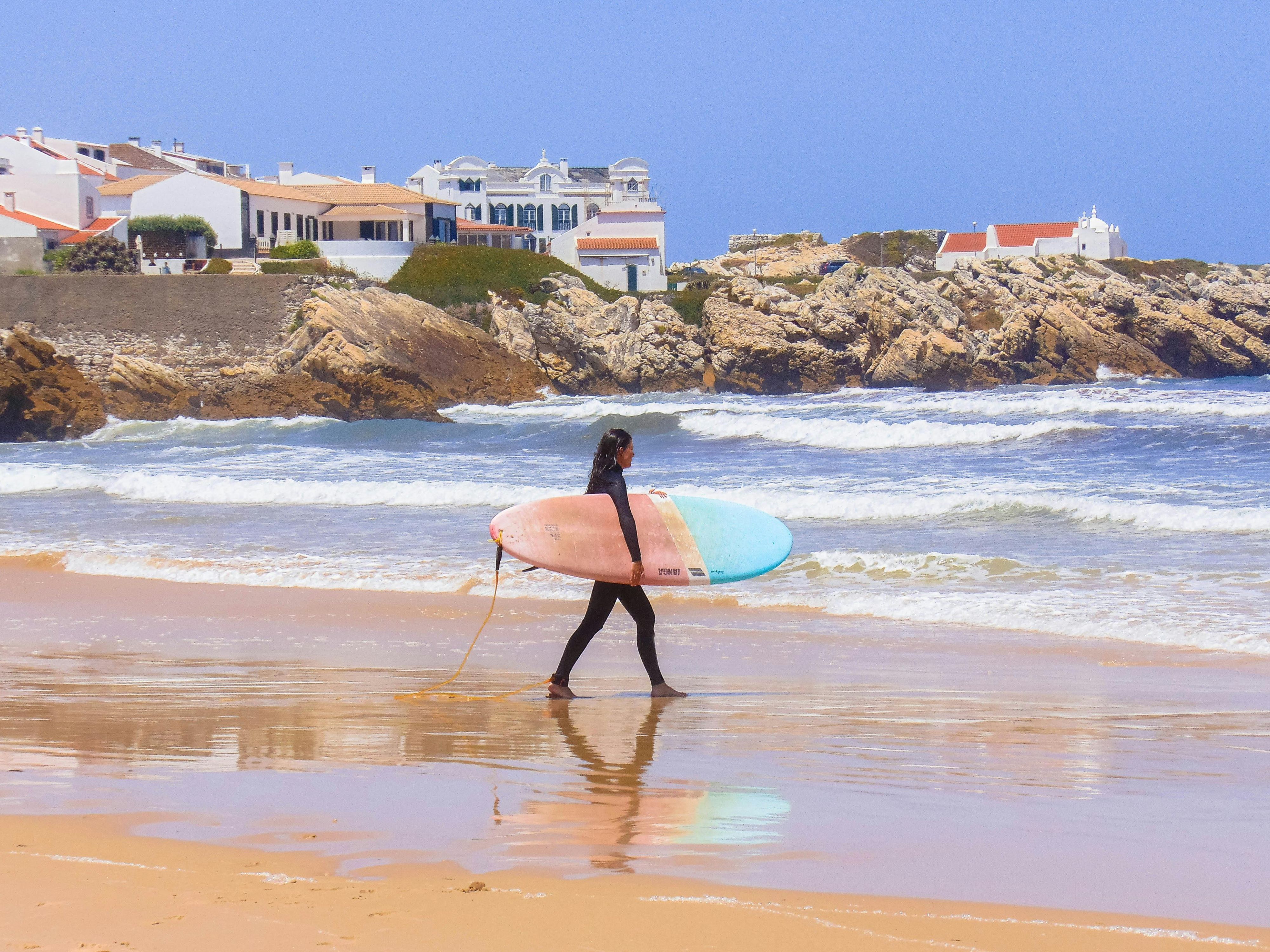 Surfer in Peniche, Portugal