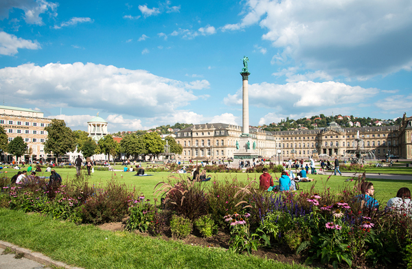 Schlossplatz in Stuttgart, Germany